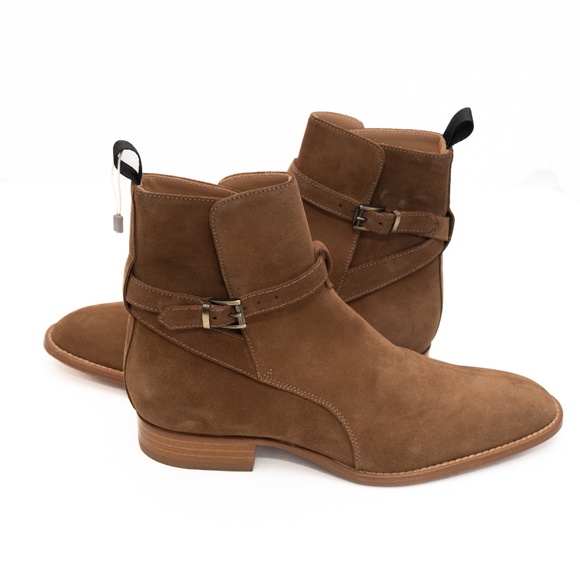 Lemaré  - Crosta Tabacco Suede Ankle Boots — Size 41 (US Men’s 8) - Picture 12 of 14